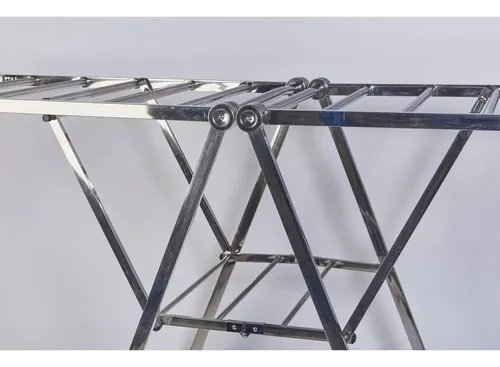 Tender Ropa Acero Inoxidable Tendedero Plegable 1,62 Metros