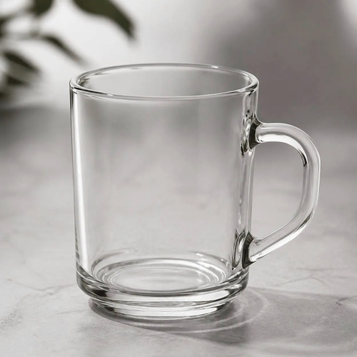 Taza Mug Recta Vidrio Blinkmax 235 Ml