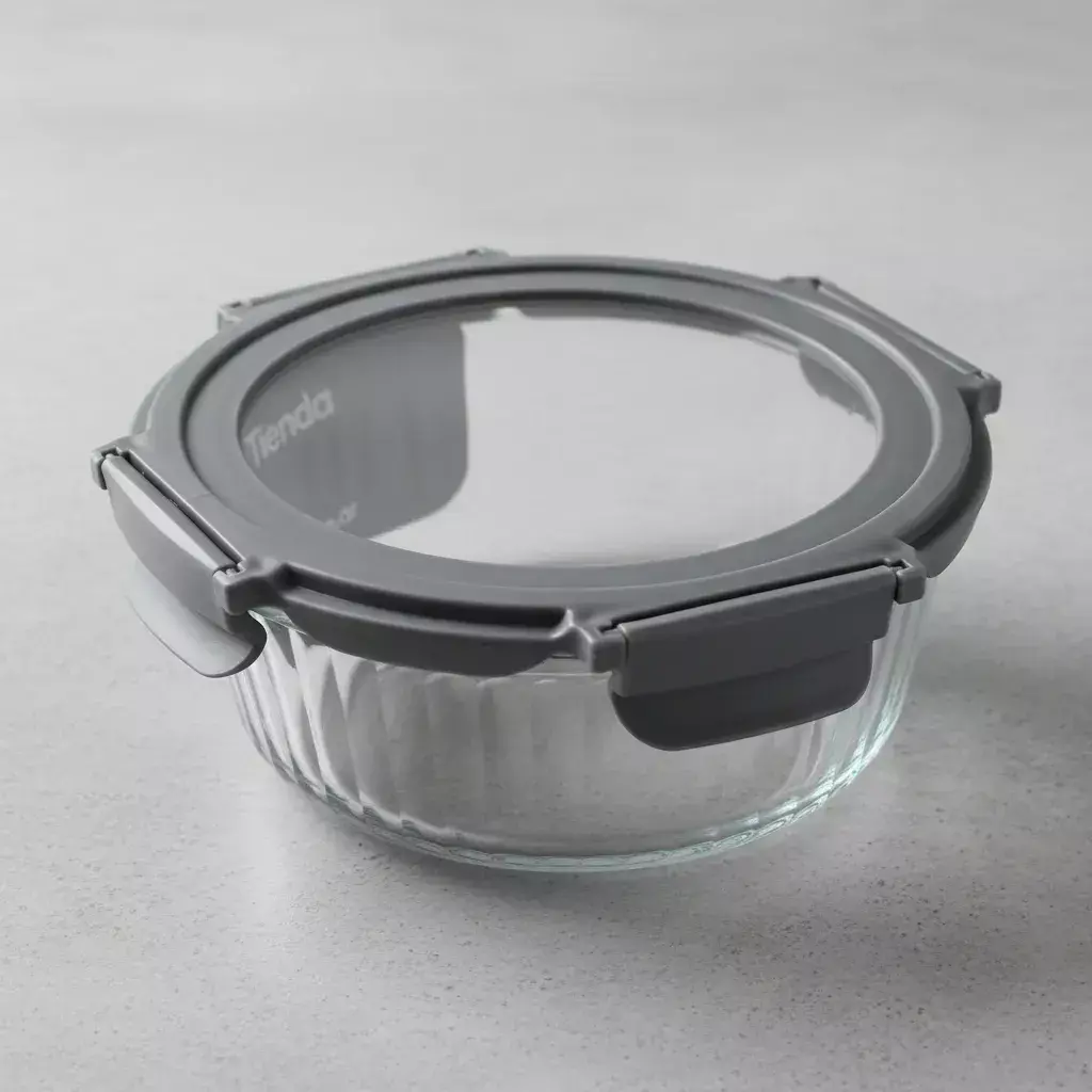 Pote Vidrio Hermetico Redondo Horno Frezzer S 400ml