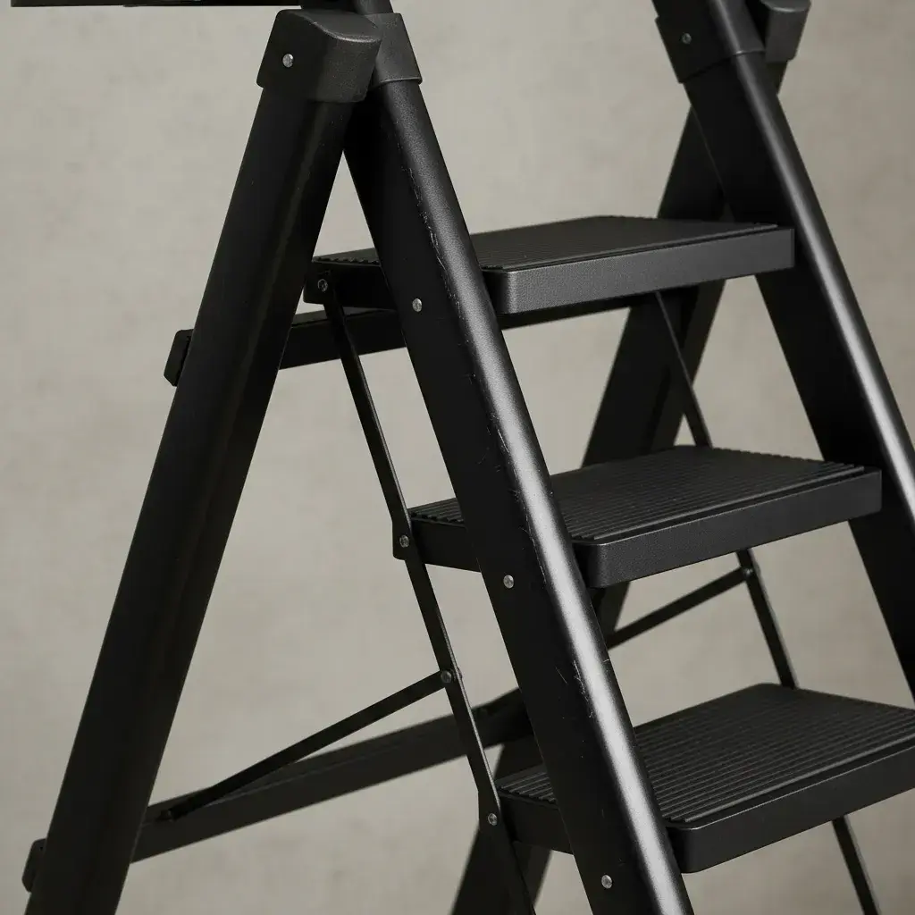Escalera Plegable 6 Niveles Ligera Portátil Reforzada Metal