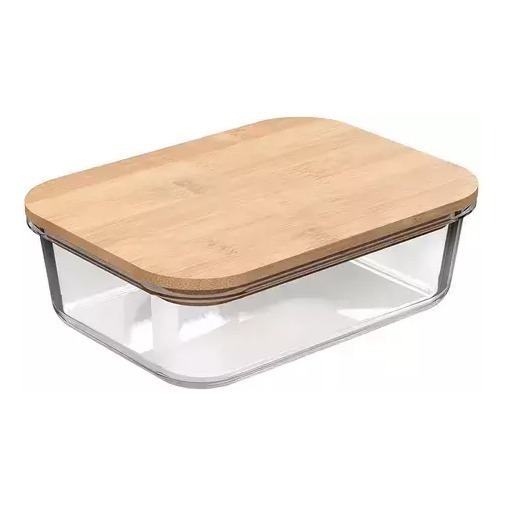 Taper Tuper Vidrio Hermetico BambO Organizador 1050ml