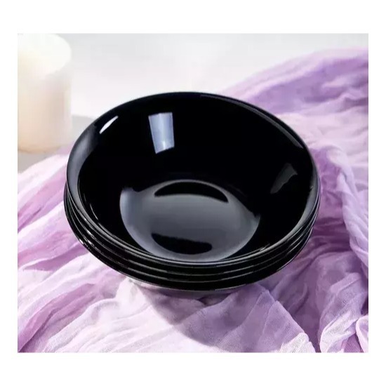 Bowl Sopero Vidrio Opal Negro 11,4cm Carol Unidad